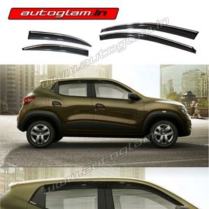 Renault Kwid Wind Visor / Door Visor with Chrome Line, AGRK15WVCL