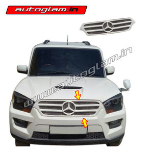 AGMS909FG, MAHINDRA SCORPIO 2014+ Front Grill, Color-White