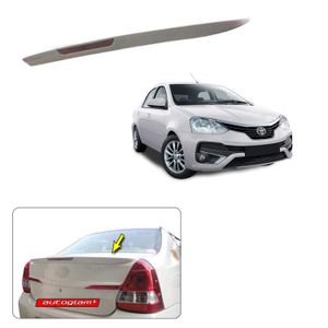 Lip Spoiler with Reflector for Toyota Etios 2019-2020 Models, Color -  SILVER MICA METALLIC, AGTE19LSSMM