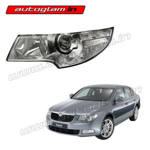 AGSS1OHLL, Skoda Superb 2009-13 Model Original Headlight Assembly - Left Side 