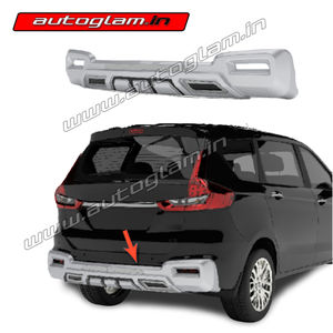 Maruti Suzuki Ertiga 2019+ Rear Bumper Diffuser, Rear Guard Color - Silver, AGMSE369RD