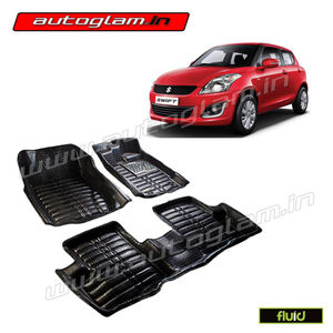AGMSS29BL, 5D MATS FOR MARUTI SUZUKI SWIFT NEW MODEL, Color - BLACK, High Quality Product!