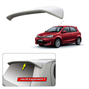 Roof Spoiler for Toyota Etios Liva 2011-2016, Color - VERMILION RED, AGTEL11RSVR