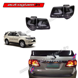 Toyota Fortuner 2012-15 Models Lexus Style LED Taillights, SMOKE GLASS, AGTF241TL2