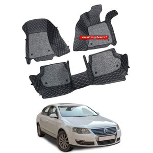 7D Car Mats Compatible with Volkswagen Passat 2009-2010, Color - Black, AGVWPO7D1