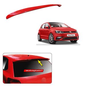 Roof Spoiler for Volkswagen Polo, Color - FLASH RED, AGVWPRSFR