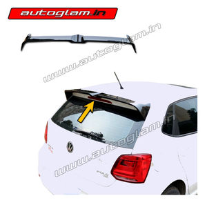 Vilkswagen Polo Roof Spoiler, Black Colour, AGVP201RS