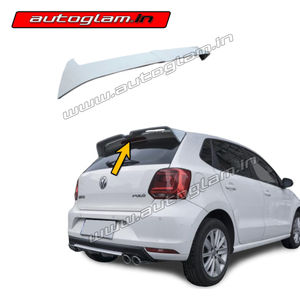 Volkswagen Polo Roof Spoiler, White Colour, AGVP202RS