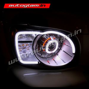 Mahindra Scorpio 2002-14 AUDI Style Projector Headlights, AGMS702