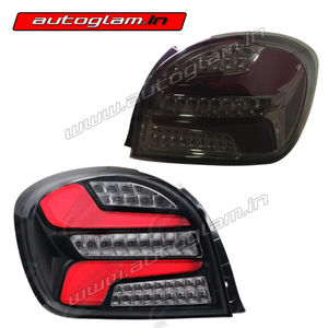 Maruti Suzuki Baleno 2015-2020 LED Tail Lights - Smoke Glass, AGMSB619S