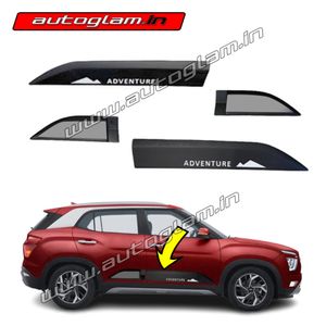 Hyundai New Creta 2020 Door Side Cladding Set Of 4 Black, AGHC402CA