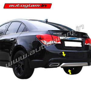 Chevrolet Cruze 2013-17 Rear Bumper Diffuser with Chrome Exhaust Tip, AGCD619SB