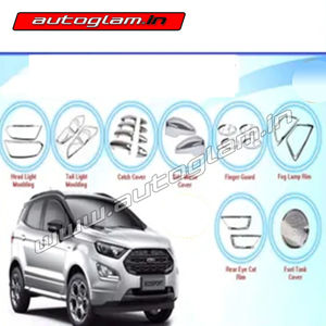 Ford EcoSport 2018+ Chrome Accessories Combo, AGES383CA