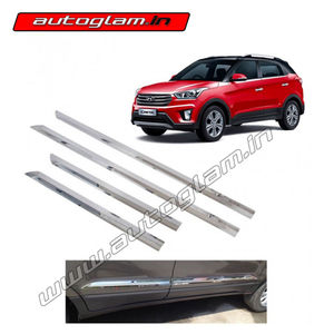 Hyundai Creta 2015-17 Chrome Side Beading, Set of 4 Pcs, AGHCCSBA24