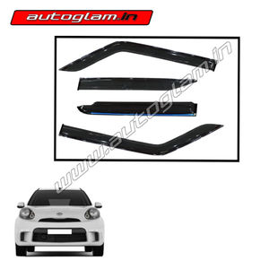 Nissan Micra Chrome Line Door Visor / Wind Visor, Set of 4 Pcs, AGNM38CDV