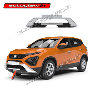 AGTH620FG, TATA Harrier Front Nudge Guard, Bumper Guard, ABS Material,Autoglam