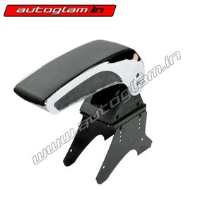 Universal Chrome Arm Rest, Color-  Black, AGUCARCB78