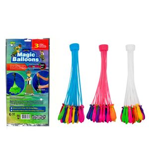 DealBindaas Ben 10 Holi Magic Balloon Bunch 333 Pc Auto fill (9 sets of 37 balloons)  Assroted Colours