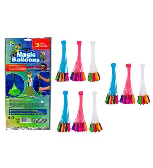 DealBindaas Ben10 Magic Balloon for Holi Water Balloons No Need to Tie Knots Crazy Quick Fill in 60 Seconds with 1 Universal tap Adapter (333 Balloons) , Mix Color