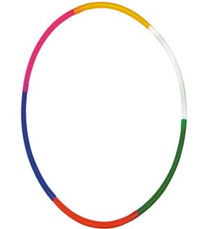 Nippon Hula Hoop Coloured For Adult Kids Premium Quality Exercise Fitness Ring Multi Colour Adjustable Size 44-69 Cms Diameters