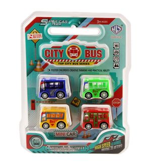 DealBindaas Unbreakable City Rescue Service Series Vehicle Model 4 Pc Set | Free Wheel Action | Toys | Children Gift Collection