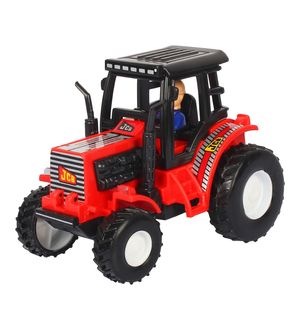 Shinsei Pull Back Tractor | No Battery No Remote|Miniature Scaled Models | Red Colour