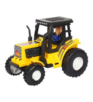 Shinsei Pull Back Tractor | No Battery No Remote|Miniature Scaled Models | Yellow Colour