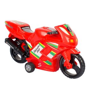 Shinsei Pull Back Splendor 360 Bike | No Battery No Remote|Miniature Scaled Models | Red Colour