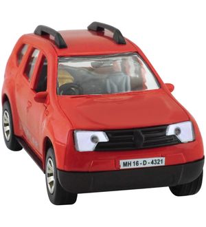 Shinsei Pull Back Duster Door Opening | No Battery No Remote|Miniature Scaled Models Dinky Car | Red Colour