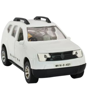 Shinsei Pull Back Duster Door Opening | No Battery No Remote|Miniature Scaled Models Dinky Car | White Colour