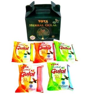 Tota Herbal Gulal 5 Pc Of 100 Gms Gift Pack