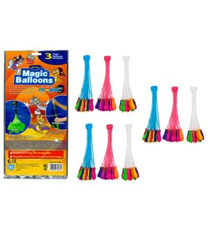 DealBindaas Tom And Jerry Holi Magic Balloon Bunch 333 Pc Auto fill (9 sets of 37 balloons)  Assroted Colours