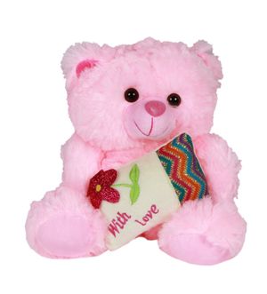 DealBindaas Stuff Toy Teddy Bear With Pillow 30 cms