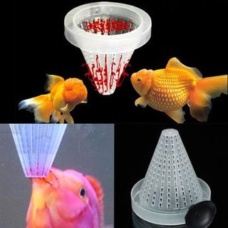 4 Pcs Aquarium Cone Red Worm Bloodworm Feeder Fish Tank Worm Food