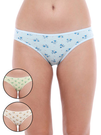 Bodycare 100 Cotton Printed High Cut Panty, 4000