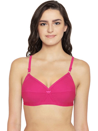 Bodycare Full Coverage, Non Padded Bra-6824-red