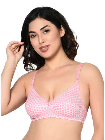 Bodycare Printed Padded Bra-6579-pink, 6579-pink