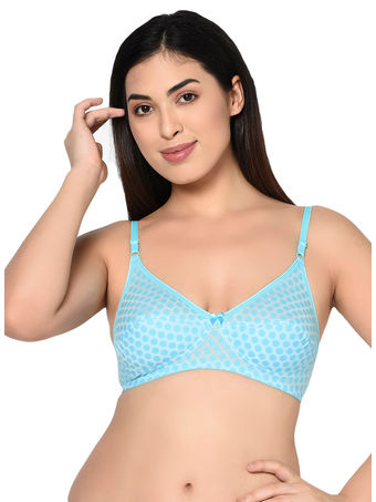 Bodycare Seamed, Non Padded Bra-1560-Sky