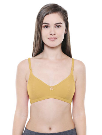 Perfect Coverage Bra-1575-Camel with free transparent strap