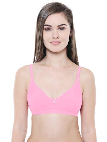 Bodycare Seamed, Non Padded Bra-1560-pink, 1560pink