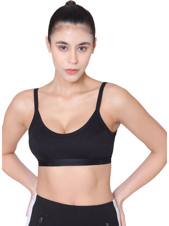 Buy Bodycare Sports Bra In Pink-Red-Black Color - Pack Of 3 Online