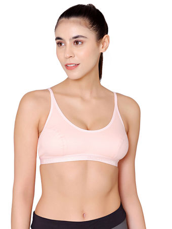 BODYCARE 1610B Cotton, Spandex Full Coverage Seamless Sports Bra