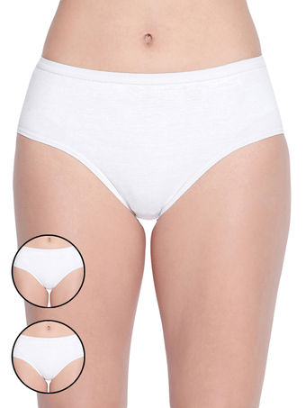 BODYCARE Pack of 3 100% Cotton Classic Panties in White Color-26W