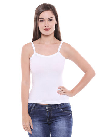 Buy Cami Camisole Built in Shelf Bra Adjustable Spaghetti Strap Tank Top  Online at desertcartINDIA