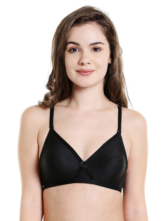 Seamless Cup Bra-5551B with free transparent strap