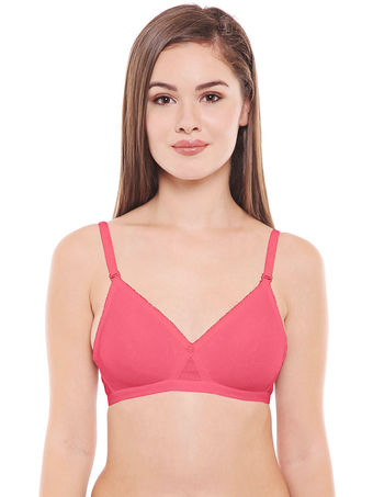 Seamless Cup Bra-5551CO with free transparent strap