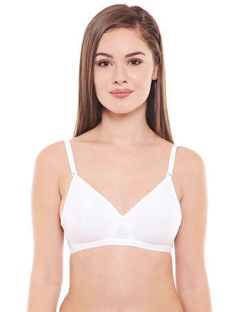 Seamless Cup Bra-5551W with free transparent strap
