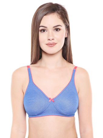 Seamless Cup Bra-6518BLUE