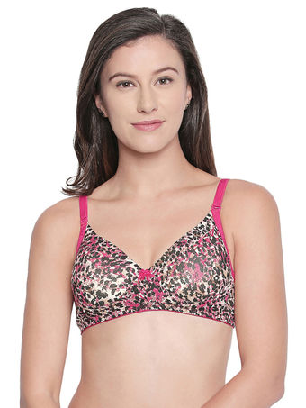 Seamless Printed Padded Cotton T-shirt Bra with Free Transparent  Straps-6572-Multicolor Print in Ghaziabad at best price by Mini Super Bazar  - Justdial