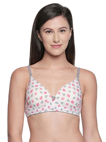 Seamless Padded Bra-bcd Cup Bra With Free Transparent Straps-6590, 6590-org